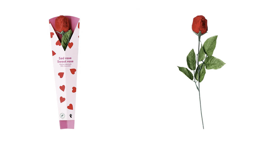 LifTe北欧の暮らし デンマーク発祥のライフスタイル雑貨店「フライングタイガー コペンハーゲン」が発売する2026年バレンタインアイテムのチョコレート(ローズ)