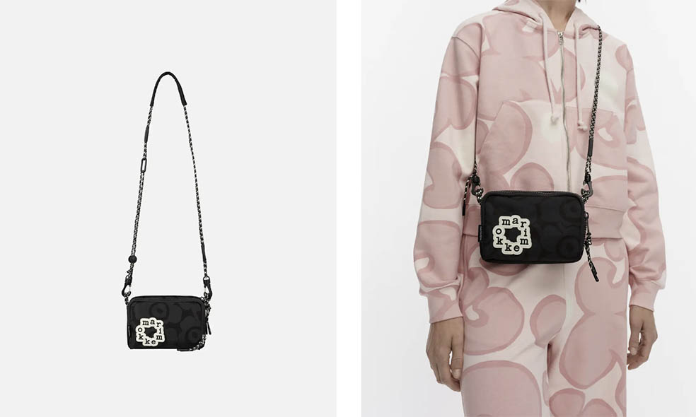 LifTe北欧の暮らし フィンランドのマリメッコ(marimekko)から2月に発売される新作バッグシリーズ「オンニバッグ(Onni bag)」の【Iloisa】 Mini Unikko クロスボディバッグ