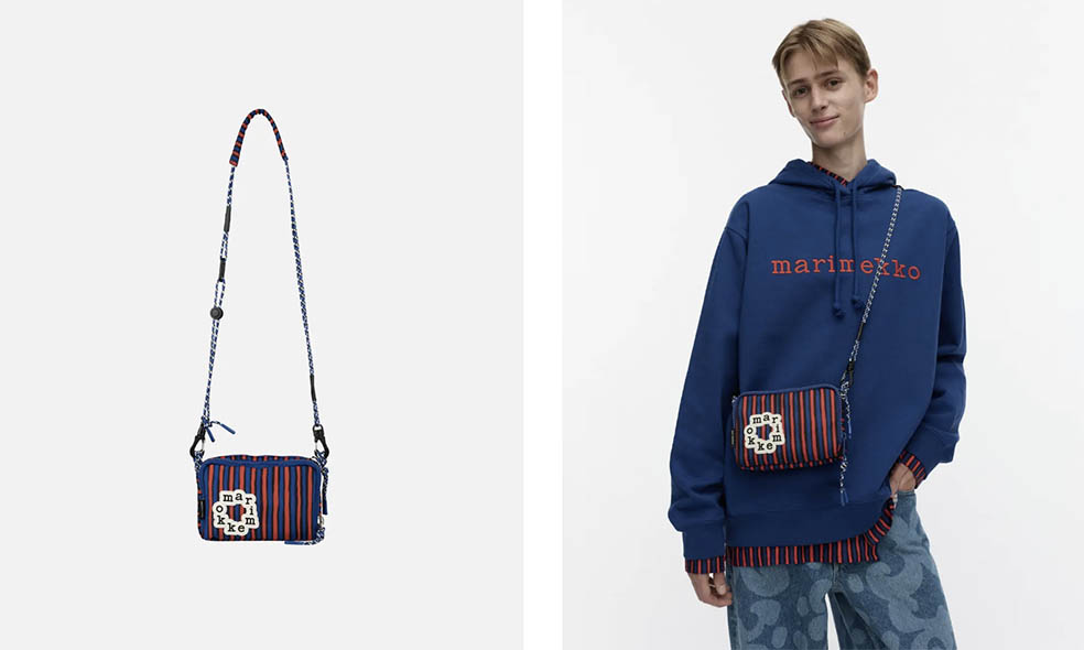 LifTe北欧の暮らし フィンランドのマリメッコ(marimekko)から2月に発売される新作バッグシリーズ「オンニバッグ(Onni bag)」の【Iloisa】 Piccolo クロスボディバッグ