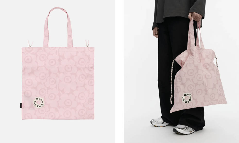 LifTe北欧の暮らし フィンランドのマリメッコ(marimekko)から2月に発売される新作バッグシリーズ「オンニバッグ(Onni bag)」の【Metka】 Mini Unikko トートバッグ