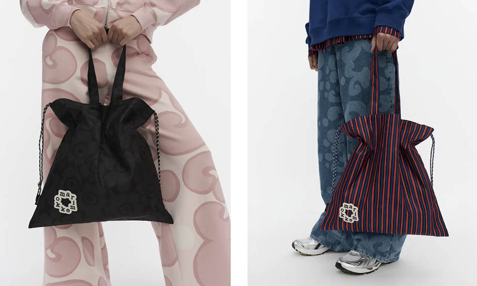 LifTe北欧の暮らし フィンランドのマリメッコ(marimekko)から2月に発売される新作バッグシリーズ「オンニバッグ(Onni bag)」【Metka】 Mini Unikko トートバッグ 【Metka】 Piccolo トートバッグ