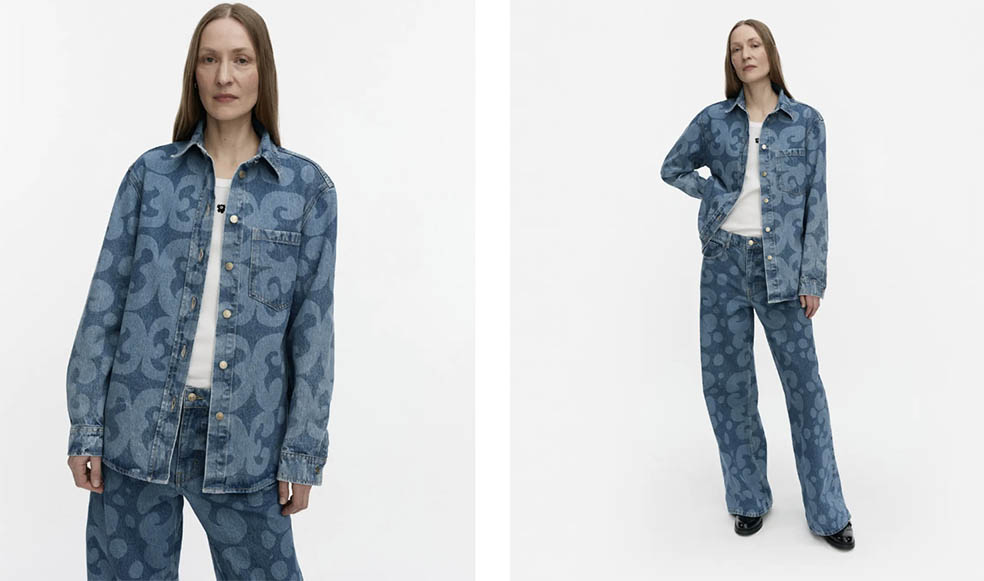 LifTe北欧の暮らし フィンランドのmarimekko(マリメッコ)が1月30日に一般発売するマリデニム(Marimekko Maridenim)の新コレクション「プレスプリング 2026コレクション」【Keidas】 Loose デニムパンツ デニムジャケット