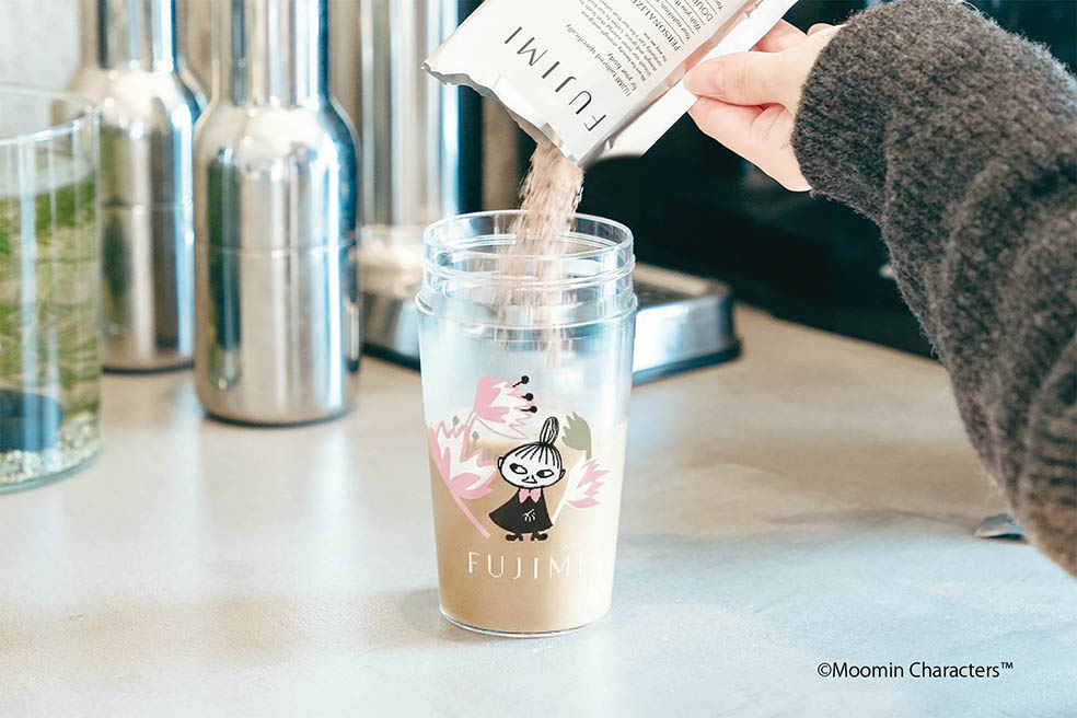LifTe北欧の暮らし フィンランド ムーミンのキャラクターリトルミイをデザインしたFUJIMIとのコラボアイテム第二弾のシェイカー トーベ・ヤンソン