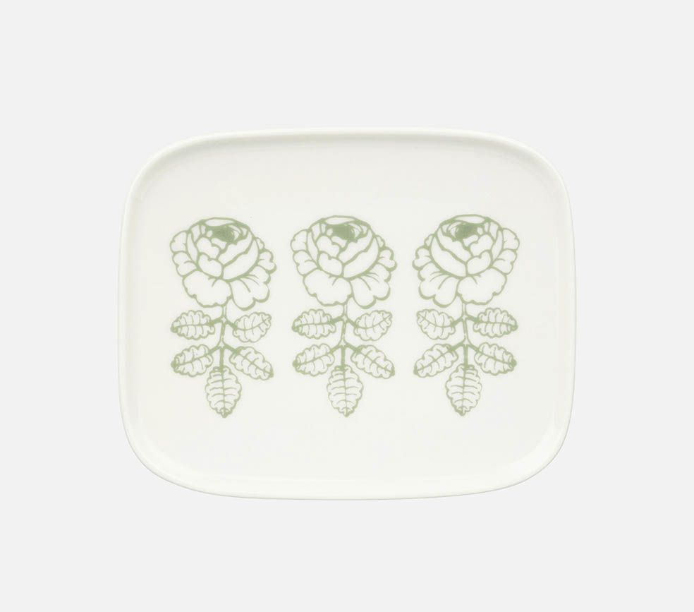 Lifte北欧の暮らし フィンランドのデザインブランド マリメッコ(marimekko)から2月27日から発売されるマイヤ・イソラがデザインしたヴィヒキルースを使用した12x15cm プレート