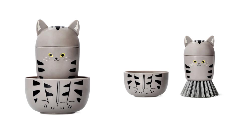 LifTe北欧の暮らし デンマーク発祥のライフスタイル雑貨「フライングタイガー コペンハーゲン」が発売する猫モチーフのディッシュブラシ