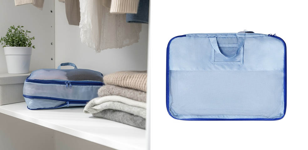 LifTe北欧の暮らし デンマーク発祥のライフスタイル雑貨店「フライングタイガーコペンハーゲン(Flying Tiger Copenhagen)」が発売している春のトラベルアイテム 圧縮オーガナイザーバッグM