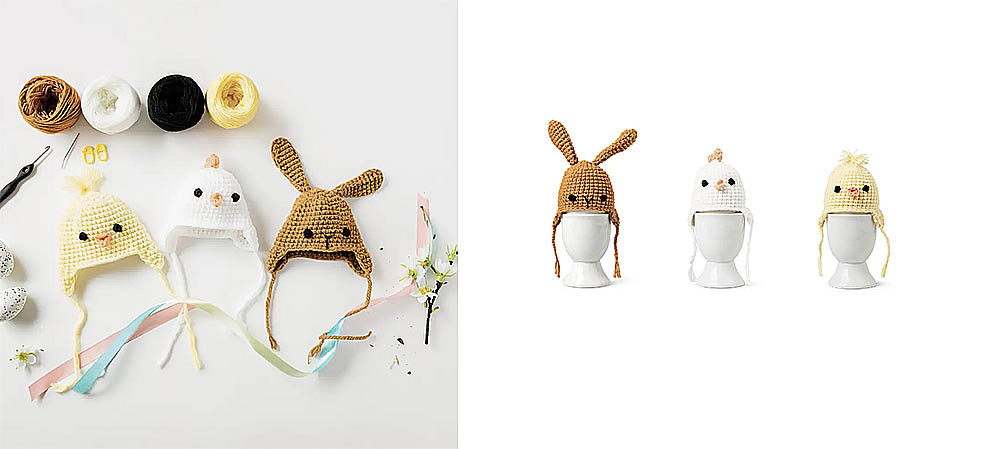 LifTe北欧の暮らし フライングタイガーコペンハーゲンで発売中のイースター関連アイテムDIYクロシェット（卵用帽子）