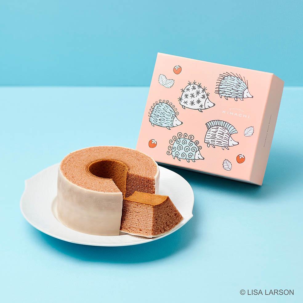 LifTe北欧の暮らし スウェーデンを代表する陶芸家リサ・ラーソンのキャラクターがデザインされたKIHACHI(キハチ)の「KIHACHI×リサ・ラーソンのコラボレーション 2026 Spring」苺のバームクーヘン