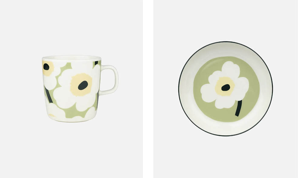 LifTe北欧の暮らし フィンランドのデザインハウス marimekko(マリメッコ)が2月25日にオープンする熊本鶴屋百貨店で先行販売アイテムとして用意される【Unikko】 4dl マグカップ(アジア限定)と【Unikko】 20.5cm プレート(アジア限定)