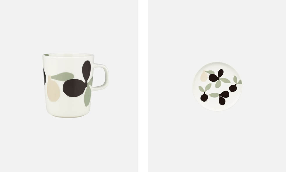 LifTe北欧の暮らし フィンランドのデザインハウス marimekko(マリメッコ)が2月25日にオープンする熊本鶴屋百貨店で先行販売アイテムとして用意される【Omppo】 2.5dl マグカップと【Omppo】 20cm プレート