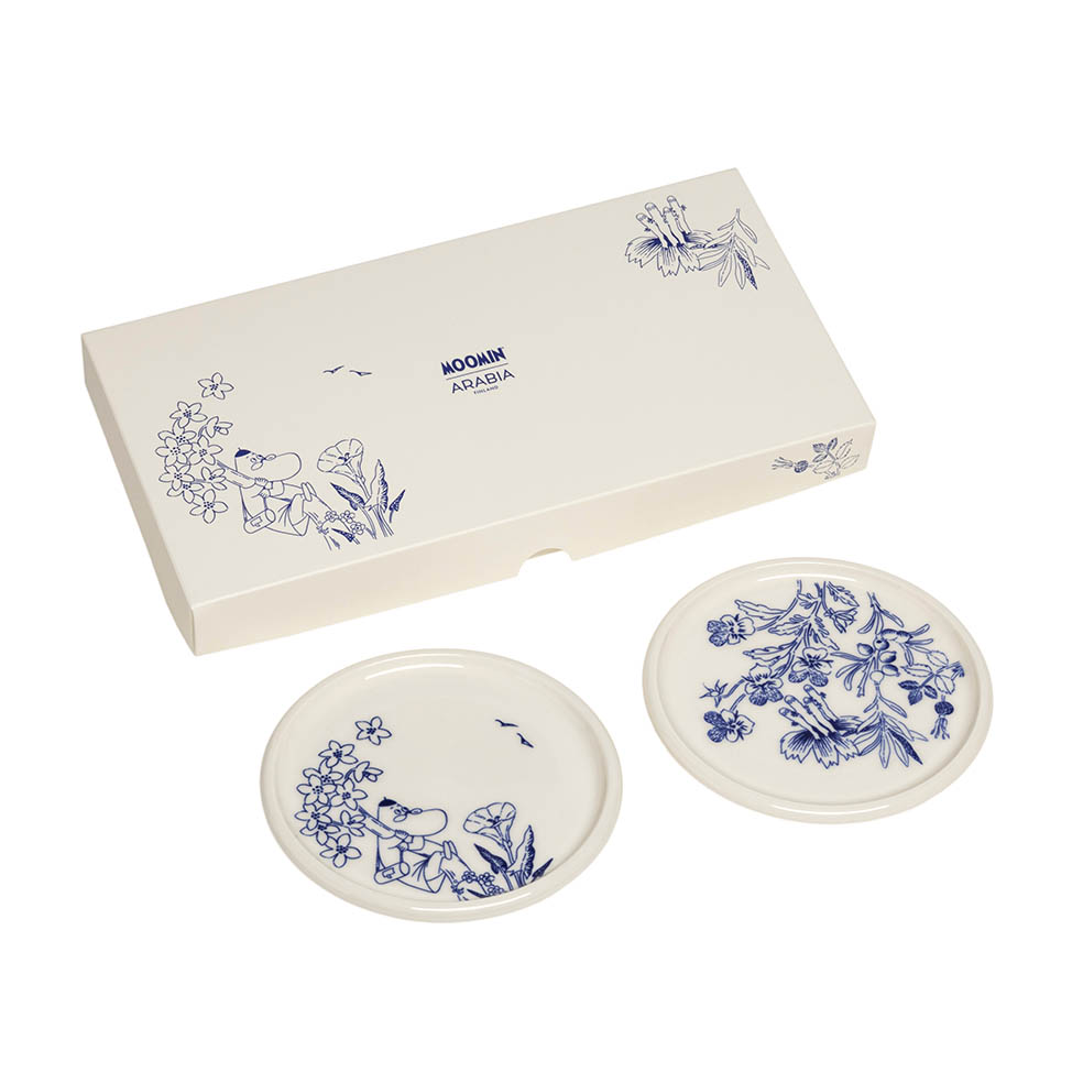 LifTe北欧の暮らし フィンランドのムーミンアラビアから3月25日より発売する「Haru(ハル)」コレクションの新作アイテム ミニプレート セット ニョロニョロとヘムレンさん トーベ・ヤンソン