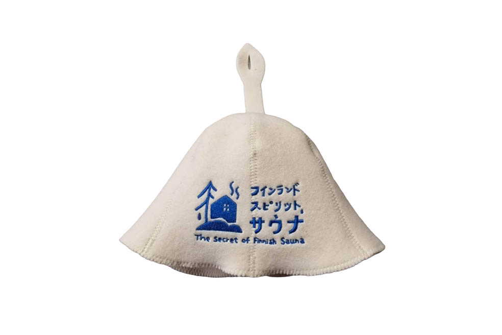 LifTe北欧の暮らし 広島市現代美術館で開催されるフィンランドのサウナ文化を体感できる展覧会「フィンランド スピリット サウナー建築、デザインからサウナハットまで」で販売される展示会のオリジナルサウナハット
