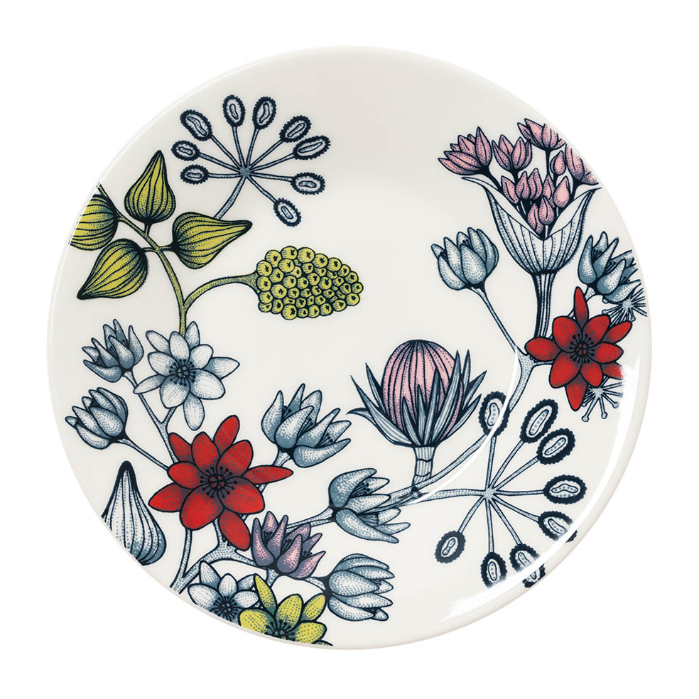 LifTe北欧の暮らし フィンランドのアラビアから4月8日から販売する「Runo(ルノ)」シリーズの新コレクション「Runo Summer ray(ルノ サマーレイ)」プレート 14cm /ソーサー