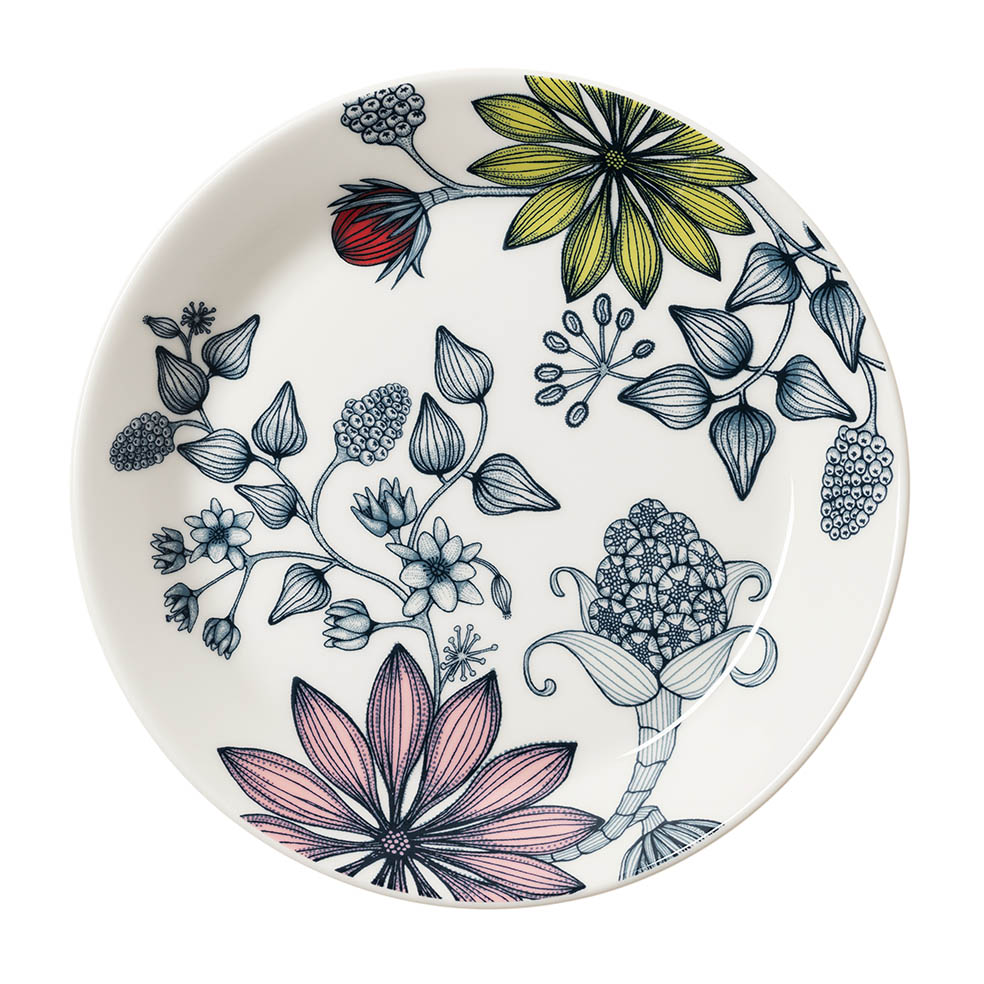 LifTe北欧の暮らし フィンランドのアラビアから4月8日から販売する「Runo(ルノ)」シリーズの新コレクション「Runo Summer ray(ルノ サマーレイ)」プレート 21cm