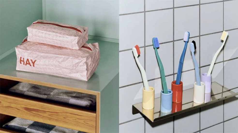 LifTe北欧の暮らし デンマークのHAYがNEWoMan横浜にて期間限定で開催する「HAY POP-UP MARKET」で販売される〈TRAVEL BRUSH SET〉シリーズ