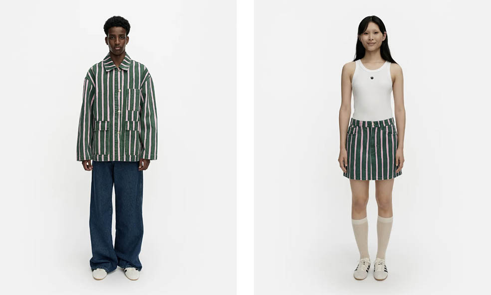 LifTe北欧の暮らし フィンランドのmarimekko(マリメッコ)が阪急うめだ本店で4月8日から開催するポップアップショップ「Colors of Joy by Marimekko」で展開するPiccoloジャケットとスカート