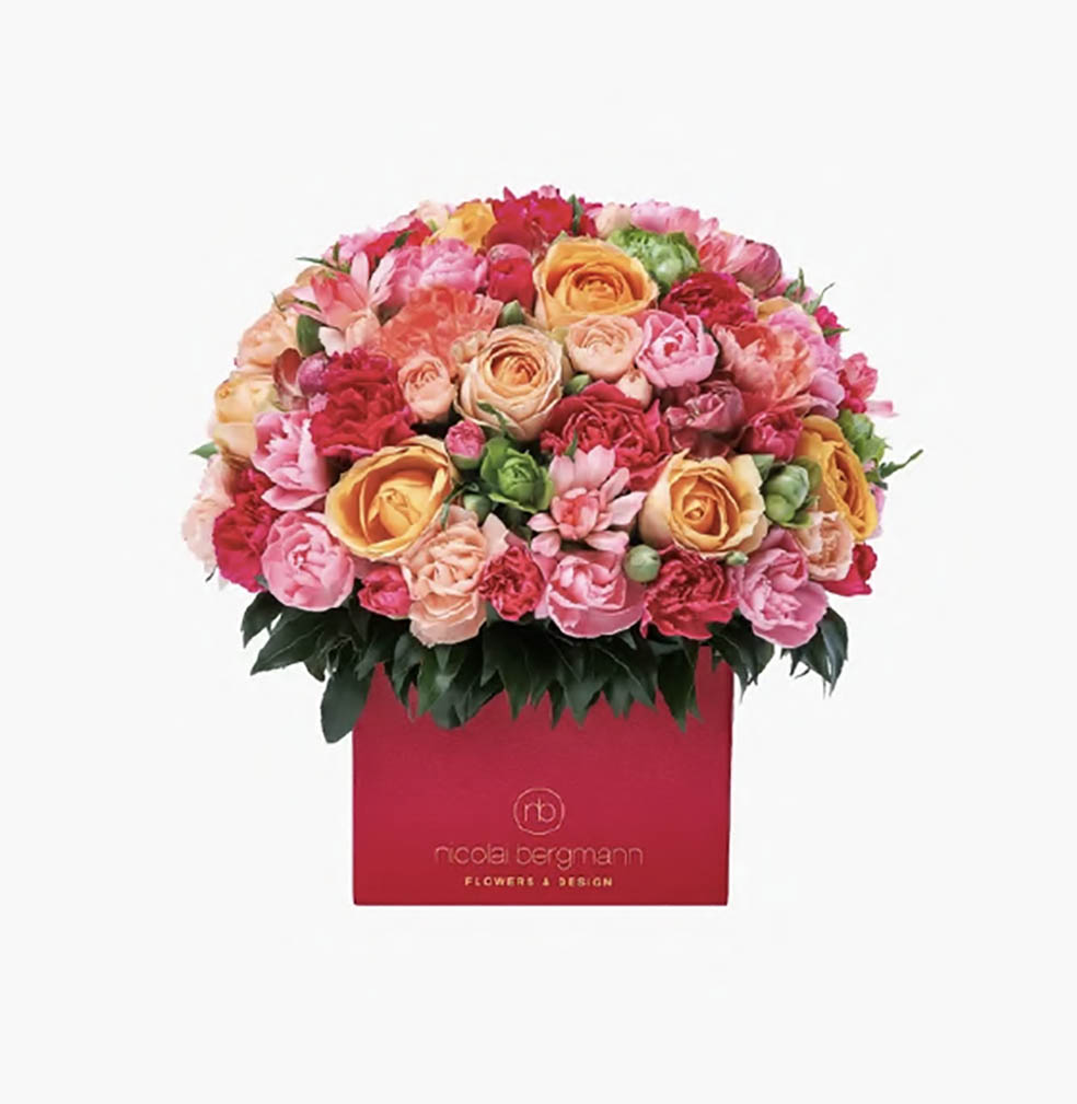 LifTe北欧の暮らし デンマーク出身のフラワーアーティスト ニコライ・バーグマンが手がける2026年母の日コレクション マザーズデイコレクション2026 - My message for you」フレッシュフラワーキューブアレンジメント