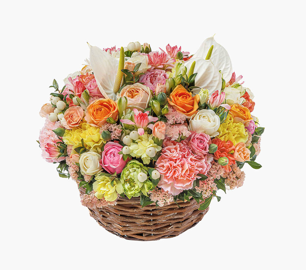 LifTe北欧の暮らし デンマーク出身のフラワーアーティスト ニコライ・バーグマンが手がける2026年母の日コレクション マザーズデイコレクション2026 - My message for you」フレッシュフラワーバスケット