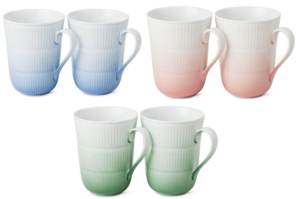 LifTe北欧の暮らし デンマークの老舗ブランド「ロイヤルコペンハーゲン」から販売された春の新作コレクション「IRIS(アイリス)」 マグ ペア