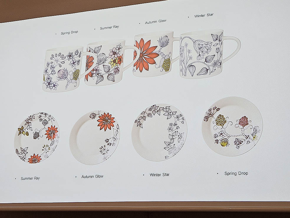 LifTe北欧の暮らし フィンランドの「ARABIA（アラビア）」の人気シリーズ「ルノ（Runo）」より、夏の草花をモチーフにした新デザイン「ルノ サマーレイ」を発売しメディア向けイベントで登壇したフィンランド人デザイナー ヘイニ・リータフフタがつくったルノシリーズ