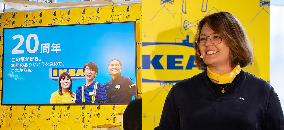 LifTe北欧の暮らし スウェーデン発祥で日本初号店となるIKEA TOKYO-bayで開催されたイケア日本出店20周年を祝うプレス向けイベントで登壇したイケア・ジャパン代表取締役社長兼Chief Sustainability Officer ペトラ・ファーレ