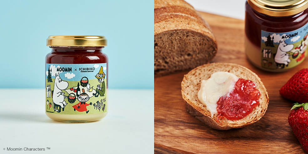 LifTe北欧の暮らし フィンランドのトーベ・ヤンソンが描いたムーミンがICHIBIKOとコラボレーションして発売するMOOMIN × ICHIBIKO いちごとミルクの2層ジャム