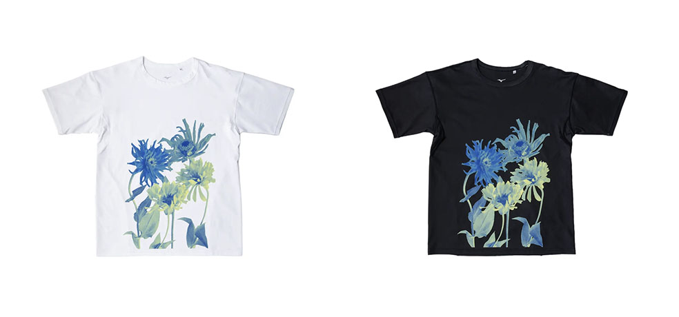 デンマーク出身のフラワーアーティスト ニコライ・バーグマンのフラワーデザインブランド Nicolai Bergmann Flowers & Design と、今年創業120周年を迎える総合スポーツ用品メーカー Mizuno による初のコラボレーションアパレル「Nicolai Bergmann × Mizuno - Bloom, Simply.」