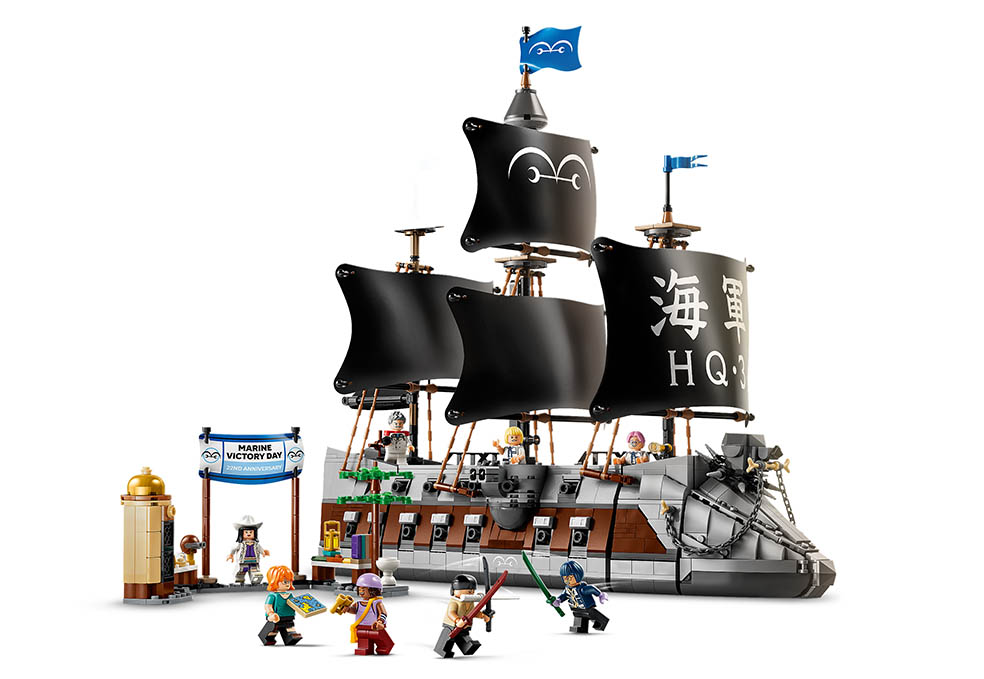 LifTe北欧の暮らし デンマーク発祥のレゴがNetflixの『ONE PIECE』ワンピースとコラボして8月1日(土)に発売する レゴ®ワンピース ガープ中将の海軍戦艦 ゾロ、ウソップ、ナミ、ガープ中将、ミス・オールサンデー