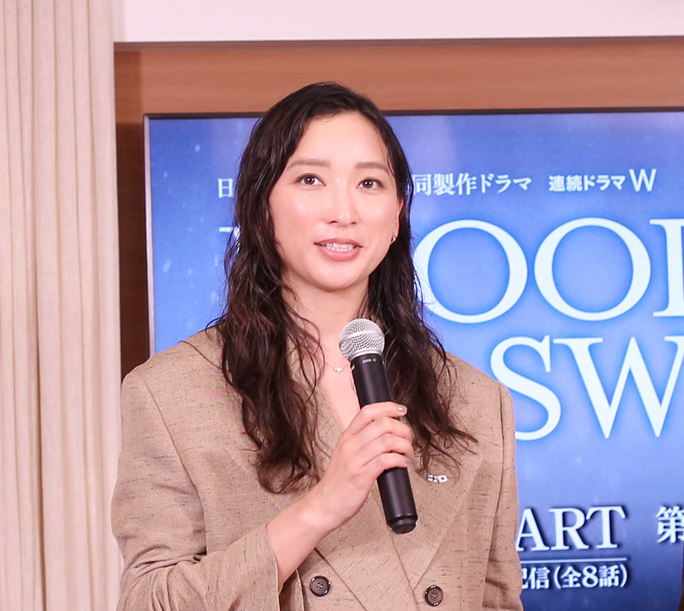 LifTe北欧の暮らし フィンランド大使館で開催されたwowowで4月5日から放送スタートする日本とフィンランドを舞台にした新作ドラマ「BLOOD&SWEAT」の完成報告イベントで登壇した杏