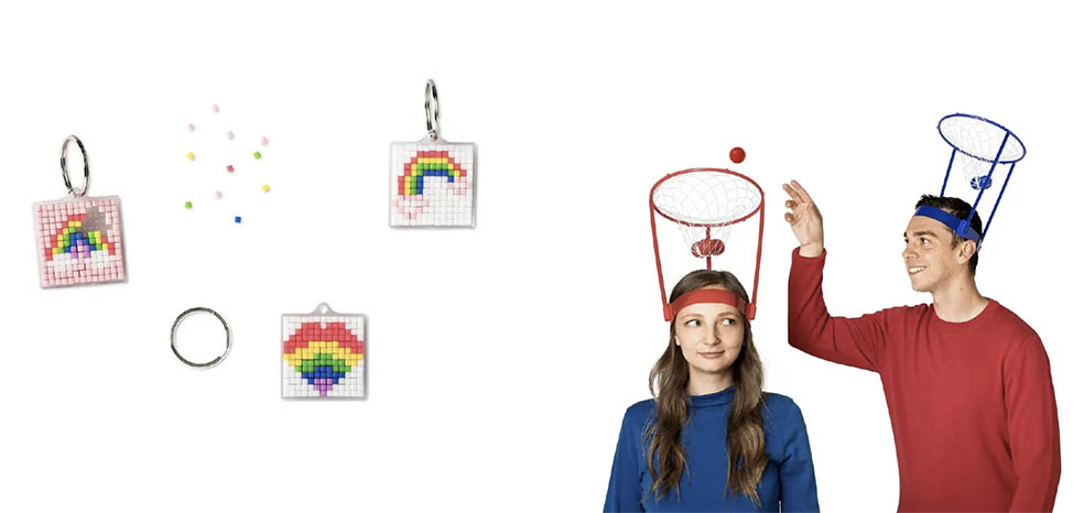 LifTe北欧の暮らし デンマーク発祥のライフスタイルブランド「フライングタイガー コペンハーゲン」が4月28日(火)より、「エキマルシェ大阪」で期間限定のPOP UP STOREを開催 販売されるDIYキーリング 球入れゲーム