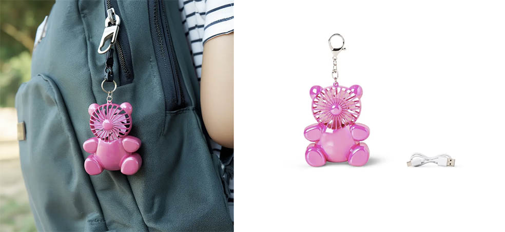 LifTe北欧の暮らし デンマーク発祥のライフスタイル雑貨ブランド「フライングタイガーコペンハーゲン」が展開する『涼感アイテム』の携帯ファン ハンディファン キーリング付き