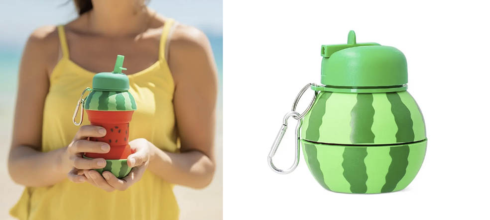 デンマーク発祥のライフスタイル雑貨ブランド「フライングタイガーコペンハーゲン」が発売する夏を快適に過ごすための食べて、飲んで涼しくなる冷活アイテム ドリンクボトル（すいか）