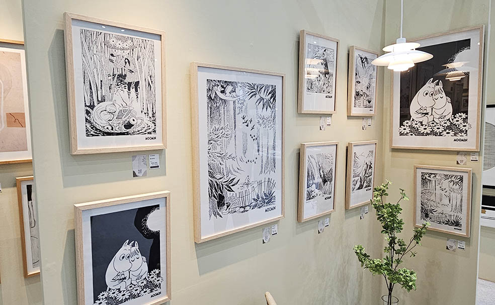 LifTe北欧の暮らし 東京ビッグサイトで6月10日から12日の期間開催されたインテリアライフスタイル展で出店していたフィンランドのムーミンアートコレクション