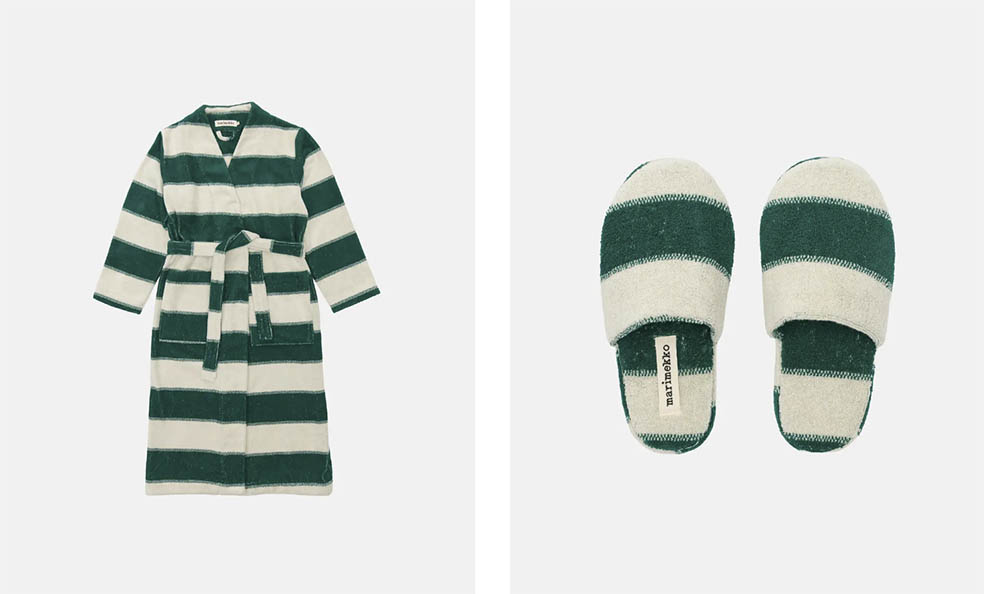 LifTe北欧の暮らし フィンランドのマリメッコ(marimekko)が発売する新コレクション Galleria バスローブとGalleria スリッパ ガレリア