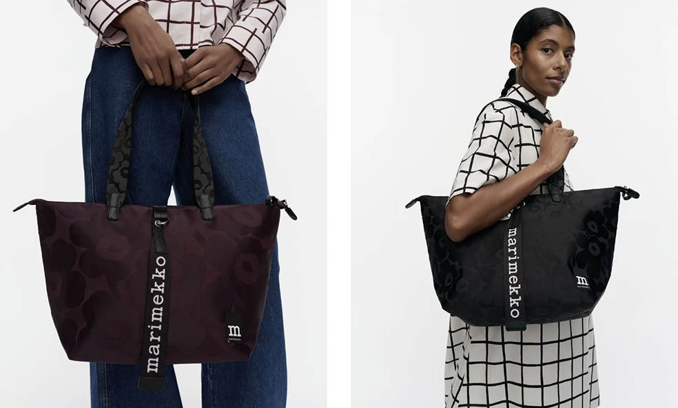LifTe北欧の暮らし フィンランドのmarimekko(マリメッコ)の「Wear all day bags」シリーズのプレフォールコレクションが発売 unikko(ウニッコ)トートバッグ