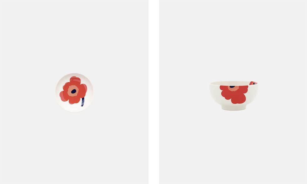 LifTe北欧の暮らし フィンランドのmarimekko(マリメッコ)が7月29日から松屋銀座で開催するポップアップ「Marimekko Wa Living in Ginza」で販売するUnikko 9cm 豆皿 ボウル
