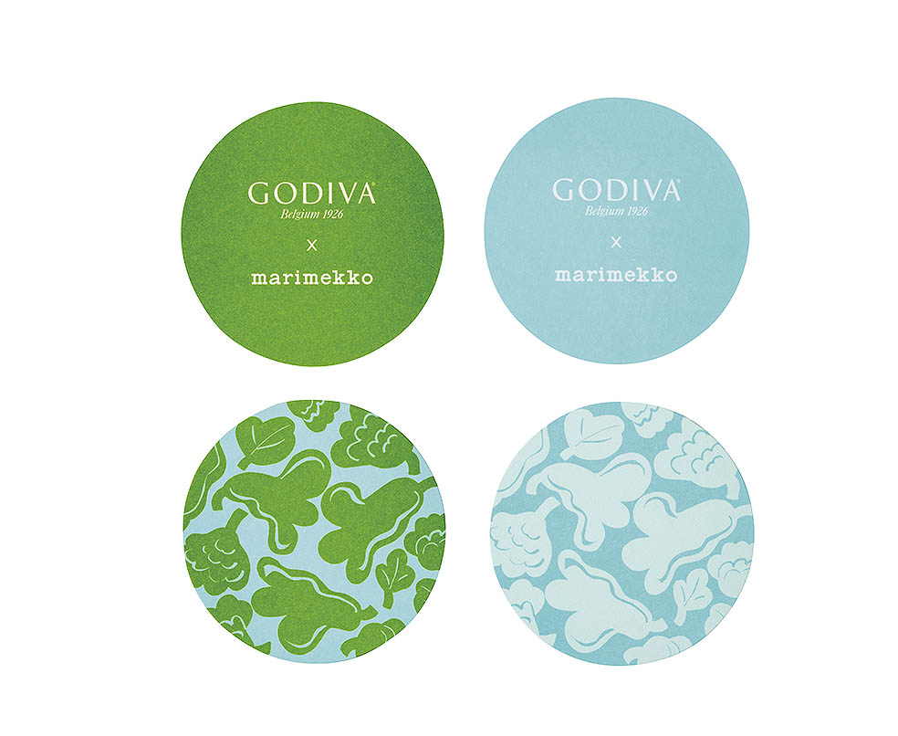 LifTe北欧の暮らし フィンランドのマリメッコ(marimekko)とコラボをするゴディバ(GODIVA)がゴディバカフェでコラボメニューを注文した方にプレゼントする限定のコースター