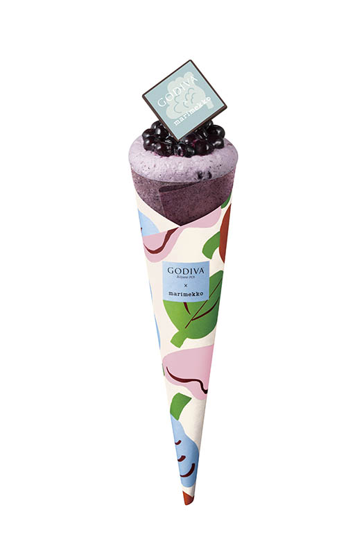 LifTe北欧の暮らし フィンランドのマリメッコ(marimekko)とコラボをするゴディバ(GODIVA)がゴディバクレープで展開するシーズナルクレープ ブルーベリークレープ