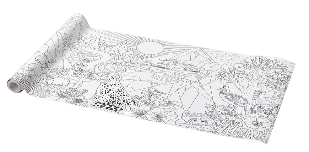 LifTe北欧の暮らし スウェーデン発祥のイケア(IKEA)からスウェーデンの野生動物保護センター「Nordens Ark(ノルデンス・アーク)」と共同開発し発売された新コレクション「ALPTALL/アルプタール コレクション」ぬり絵ロール紙