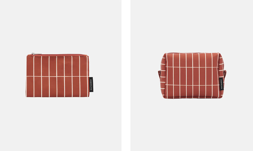 LifTe北欧の暮らし フィンランドのmarimekko(マリメッコ)が発売する秋冬の新作ホームコレクション レンガをモチーフにした「Tiiliskivi(ティイリスキヴィ)」ポーチ