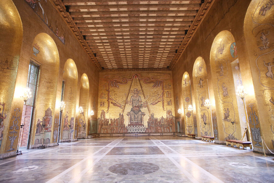 LifTe 北欧の暮らし スウェーデン ストックホルム 市庁舎 黄金の間